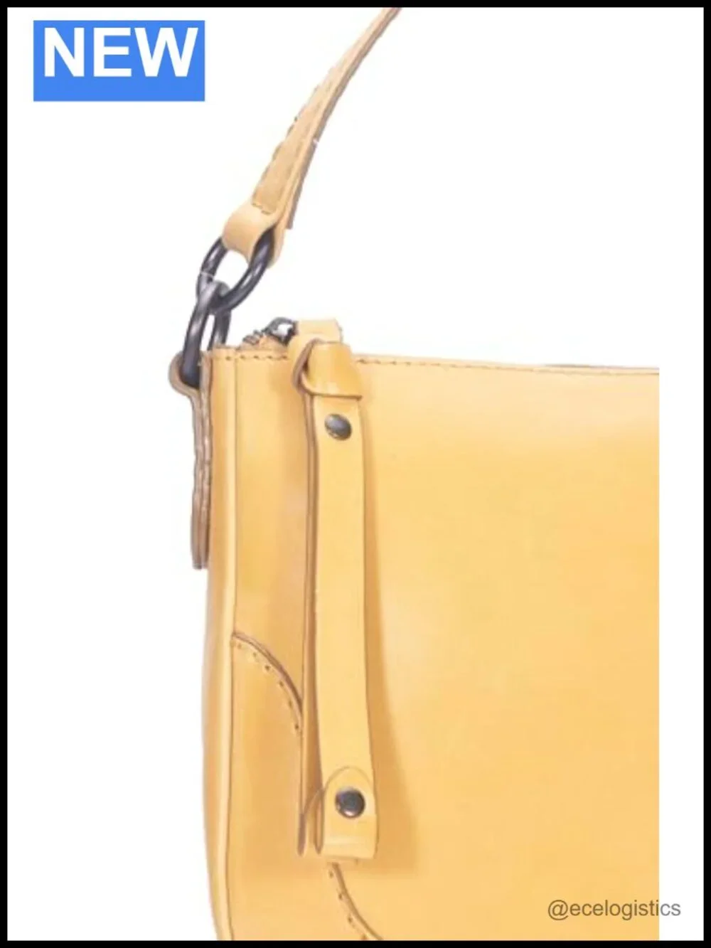 Genuine Leather Zip Crossbody Bag Satchel Purse